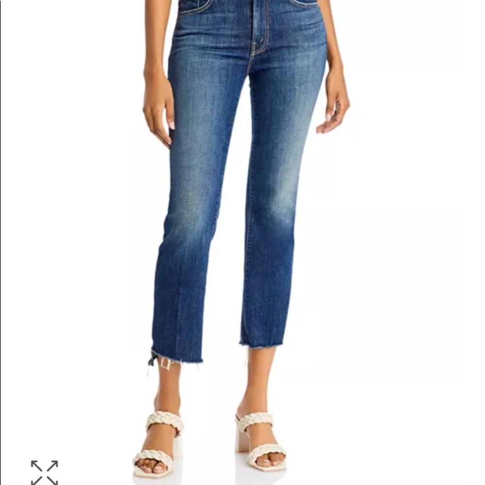 Mother ankle fray jeans